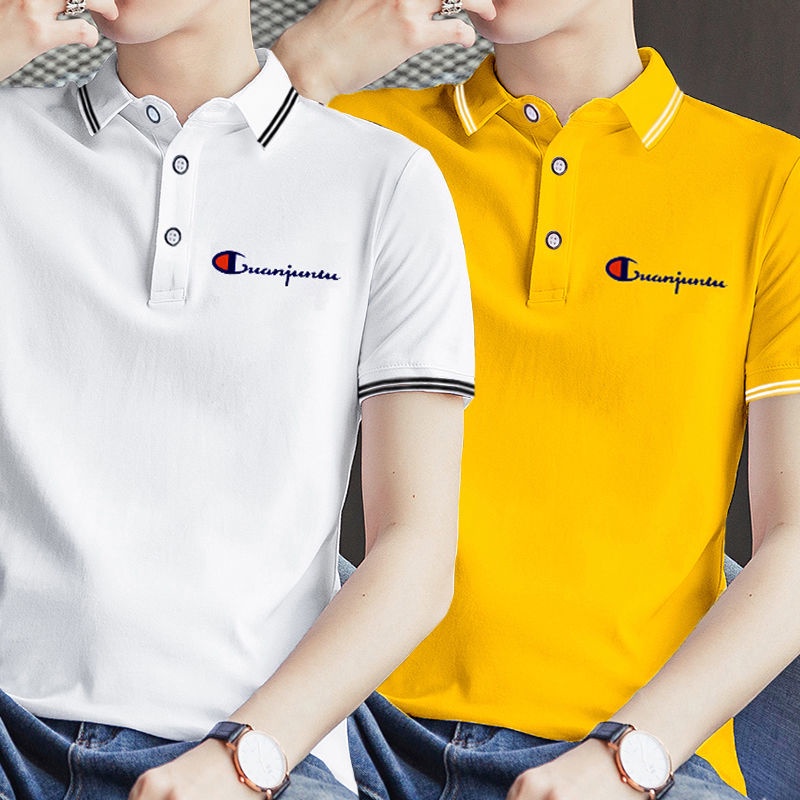 【Cod & พร้อมส่ง】เสื้อยืดโปโล แขนสั้น คอปก โอเวอร์ไซซ์ ลําลอง สําหรับผู้ชาย