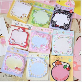 ลายครบ! Sanrio ซานริโอ้กระดาษโน๊ต/sticky note รุ่น 2 (มีโค้ดลด)