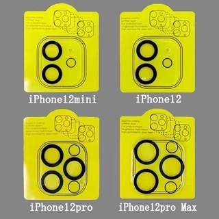 ฟิล์มกล้อง ขอบเลนส์สีดำ ใส ใช้สำหรับ iPhoneป้องกันเลนส์กล้อง ฟิล์มกระจก 15 15promax14/14pro/14promax 13 pro max/12 pro m
