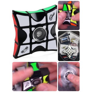 RUBIKS FIDGET SPINNER PUZZLE รูบิคผึกสมอง 1x3x3 ฝึกสมอง เพิ่มไอคิว ลื่น ทน ลื่นมากๆ แกนแม่เหล็ก พร้อมเป็นSpinner ในตัว