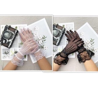 ถุงมือผ้า​ แบบยาว​ถุงมือยาว สำหรับผู้หญิง เหมาะกับงานปาร์ตี้