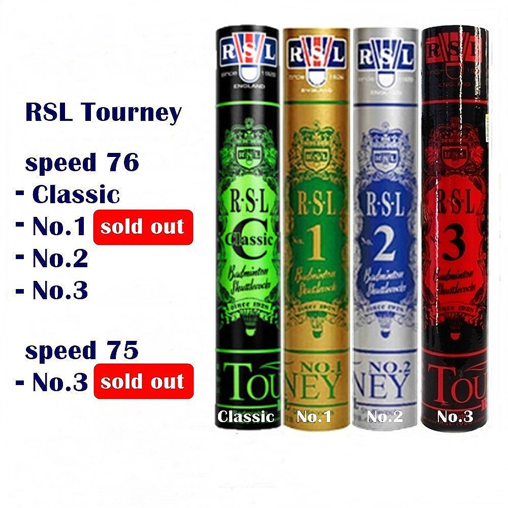 Badminton Shuttlecock RSL Tourney No.C 1/2/3 Badminton GApo Shopee