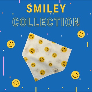 ผ้าพันคอสัตว์เลี้ยง ลาย Smiley