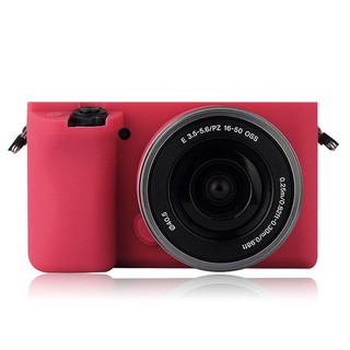 เคสกล้อง Soft Silicone Camera case  For Sony A6000/A6300 - ROSE (0883)
