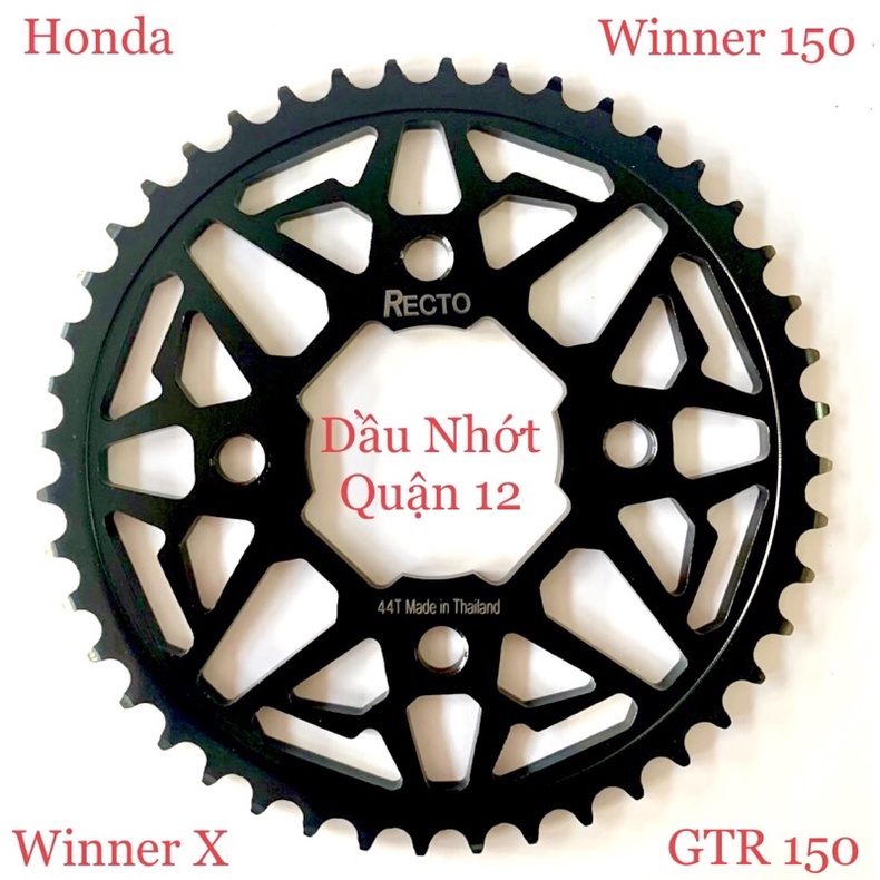 Honda Winner - GTR 150 44T Laser Disc - Sprocket 14T 15T 16T Standard 428 Recto Thailand