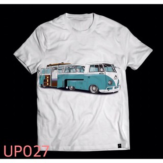 เสื้อยืด แขนสั้น ลายรถตู้(up027)