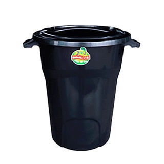 ถังพลาสติก พร้อมฝา BIG ONE 50666/1 สีดำ ความจุ 66 ลิตร ถังพลาสติก Plastic bucket with lid BIG ONE 50666/1 black color ca