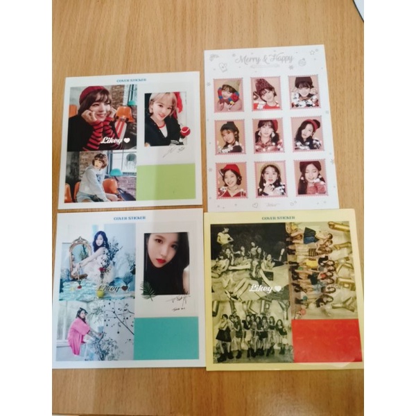 อัลบั้มสองครั้งอย่างเป็นทางการ likey &merry สติ๊กเกอร์มีความสุข