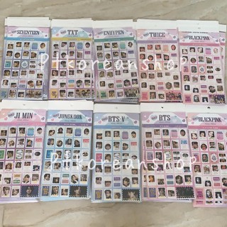 🟥🟪🟦 พร้อมส่ง!!! Stamp Sticker K-Pop สติกเกอร์สแตมป์