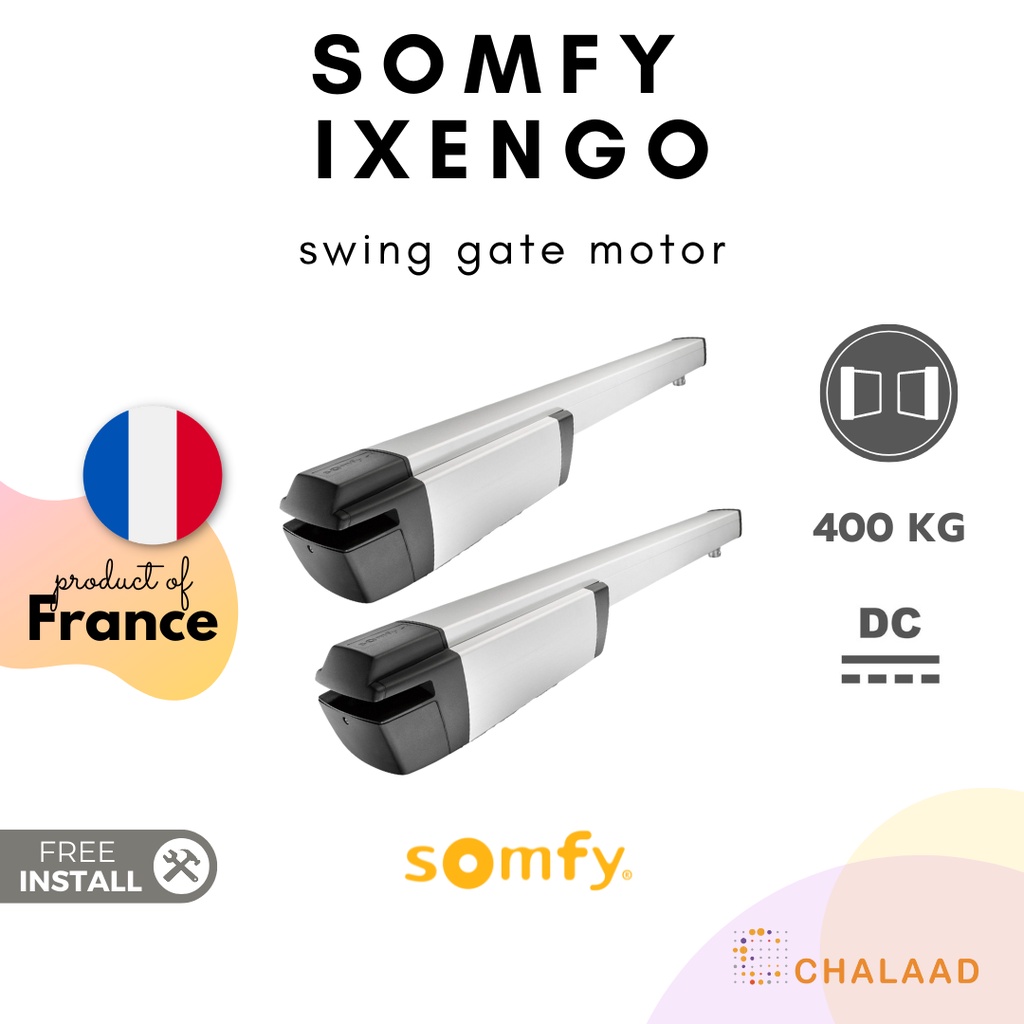 [รวมติดตั้ง] Somfy Ixengo มอเตอร์รั้ว สวิง เฟี้ยม + สั่งผ่านมือถือ รั้วไฟฟ้า สั่งด้วยเสียง รองรับ Apple HomeKit Google