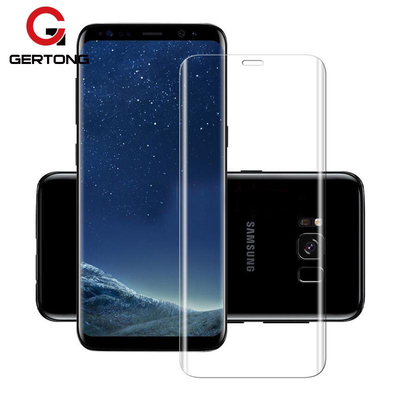 กระจกนิรภัยกันรอยหน้าจอ 3 D สำหรับ Samsung Galaxy S 8 S 9 Plus Note 8