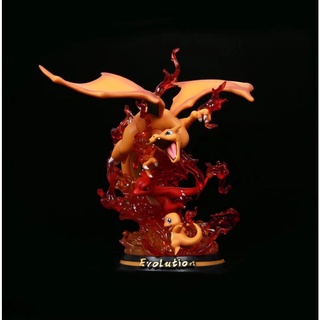 Pokemon GK Charizard Charmander PVC Figure 26 cm 1 kg งานมีไฟเปิด