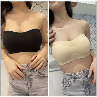 เกาะอกไร้ขอบ ไร้โครง มีแถบยางกันหลุด (ibelly1061)