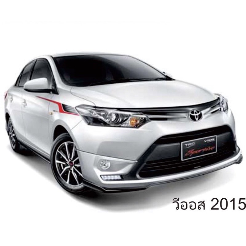 สติ๊กเกอร์* TRD sportivo ติดข้างไฟหน้า Toyota VIOS ปี 2015 ราคาต่อชุด มี 2 ข้าง