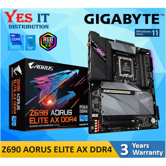 GIGABYTE Z690 AORUS PRO / MASTER / UD AX DDR4 LGA1700 MOTHERBOARD + INTEL 12th GEN LGA1700 CPU PROCE