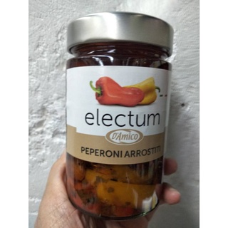 Damico Electum Peperoni Arostiti พริกหวานในน้ำมันทานตะวันปรุงรส 285 กรัม ราคาพิเศษ 