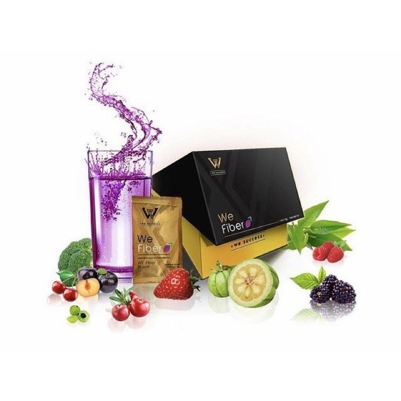 We Fiber ดีท็อกซ์ลำไส้ สลายไขมันในช่องท้อง 14 ซอง