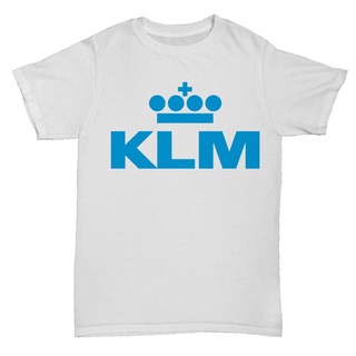 เสื้อยืดผ้าฝ้ายพิมพ์ลายขายดี Ljx Klm Airlines เสื้อยืดลําลอง แขนสั้น คอกลม ขนาดใหญ่ คุณภาพสูง สไตล์สตรีท สําหรับผู้ชาย