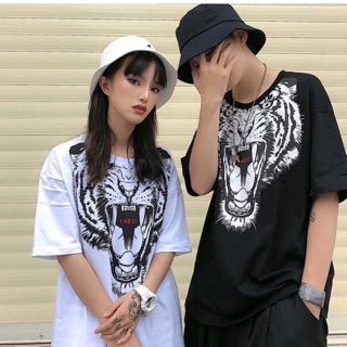 เสื้อ Oversize 🐯สกรีนลายเสือ