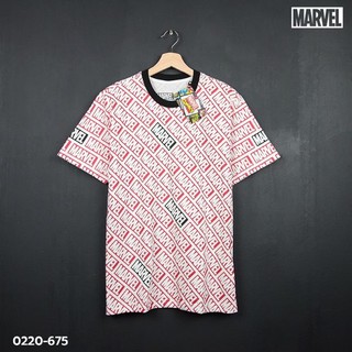 เสื้อยืดลาย marvel มาร์เวล ลิขสิทธิ์แท้ (675)