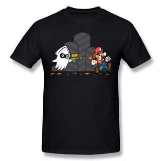 [S-5XL]เสื้อยืด ผ้าฝ้าย พิมพ์ลาย Splatoon Super Mario แฟชั่นยอดนิยม สําหรับผู้ชาย