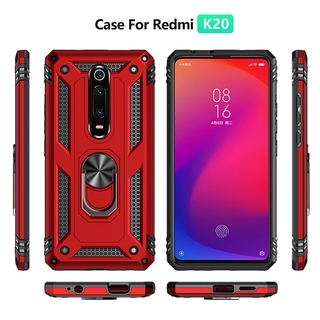 เคสโทรศัพท์มือถือ PC แข็ง กันกระแทก พร้อมแหวนนิ้ว หลากสี สําหรับ Redmi K20 Pro RedmiK20