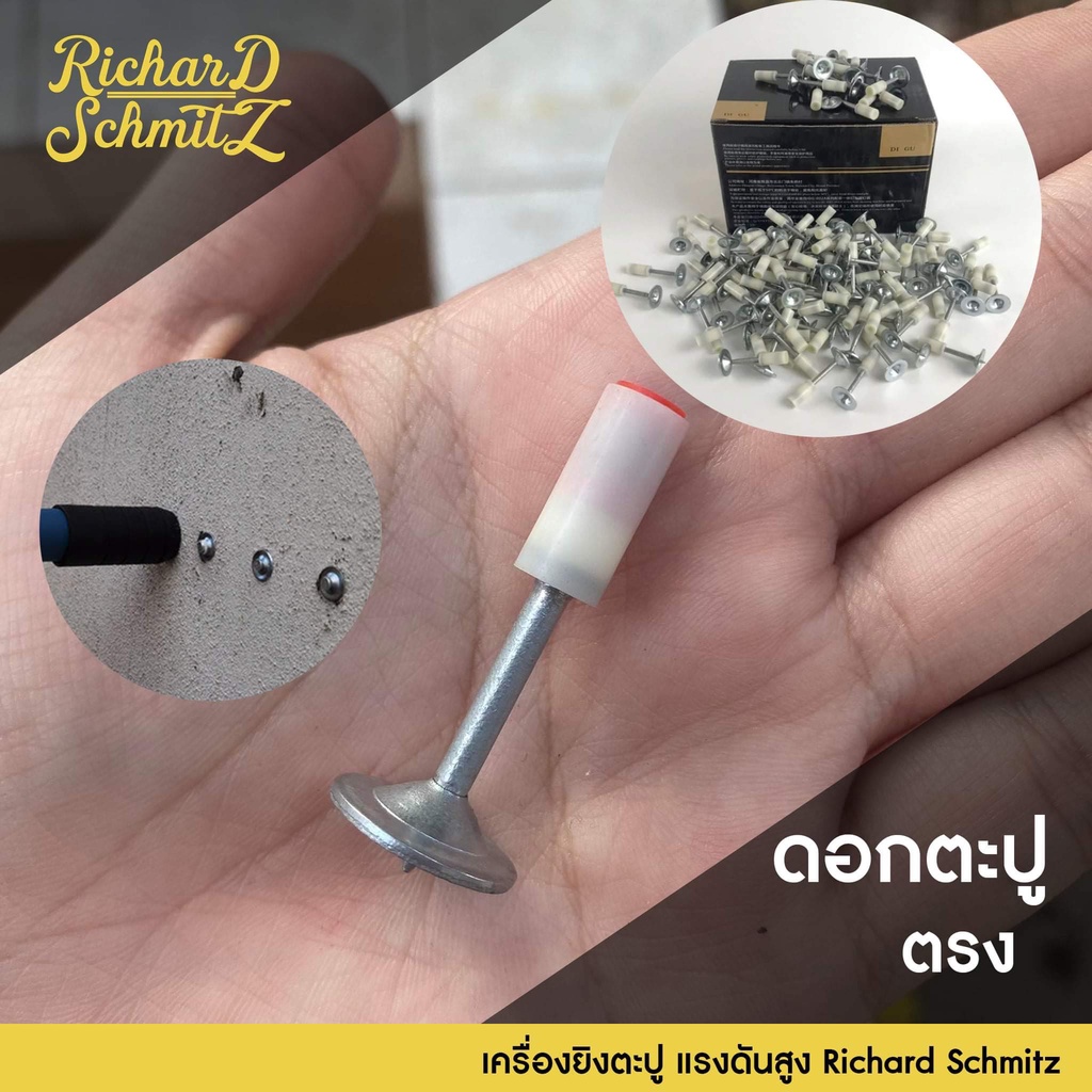 รวมVat ดอกตะปูตรงเล็ก 25 มิล 100 ตัว สำหรับเครื่องยิงตะปูแรงดันสูง Richard Schmitz รุ่น LG-7301