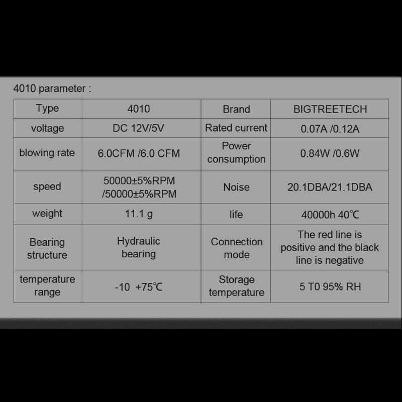 Bdw 3010 4010 2510 พัดลมระบายความร้อน 12V 24V เงียบ Quiet Cooler ฮีทซิงค์ 3D ชิ้นส่วนเครื่องพิมพ์ - รูปที่ 7