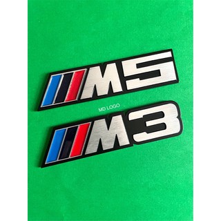 โลโก้M3 ,M5 อะลูมิเนียม ขนาด13x3.1cm. ราคาต่อชิ้น