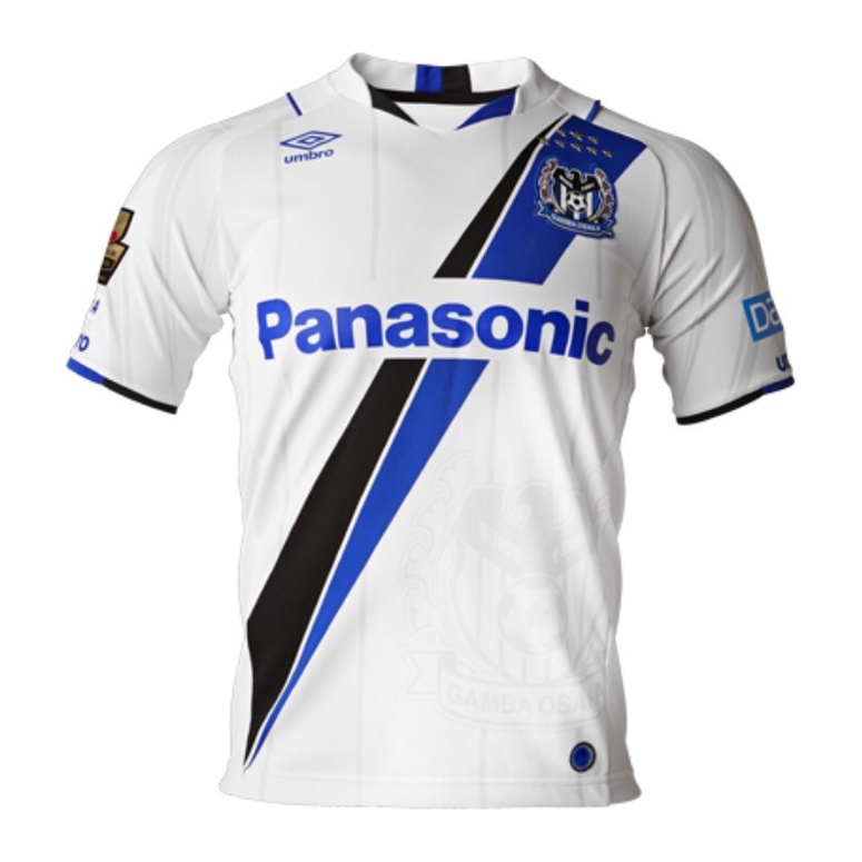 Gamba Osaka J-League Japan Vintage Retro Away Jersey แท็กเต็มและแพทช์