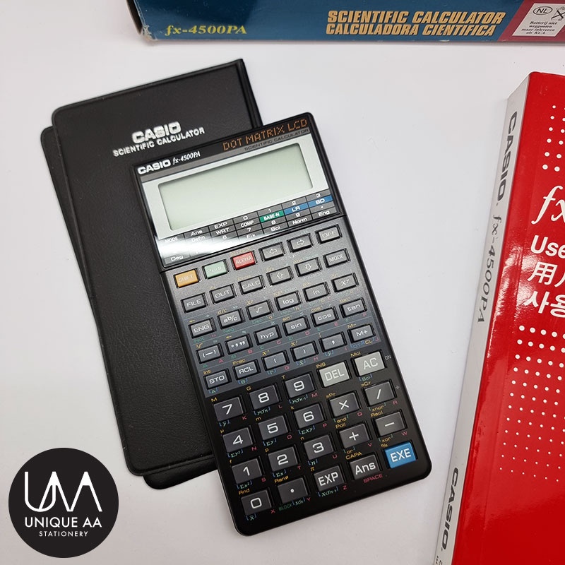 โค้ดINCSM3Lลด20฿ขั้นต่ำ49฿ CASIO เครื่องคิดเลข Scientific Calculation FX-4500PA