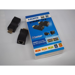 HDMI Extender To LAN Cat5e/Cat6 Cable 30 M.