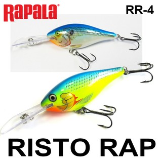เหยื่อปลอม RAPALA RISTO RAP 4 ซม. และ 5 ซม.
