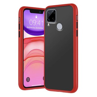 [ ส่งจากไทย ] Case Realme C15 เคสกันกระแทก ปุ่มสีผิวด้าน ขอบนิ่มหลังแข็ง realme C15 พร้อมส่ง