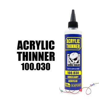 SKULL COLOR ทินเนอร์ผสมสีสูตรอะคริลิค Acrylic Solvent 250 ml