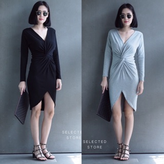 V Twist Dress