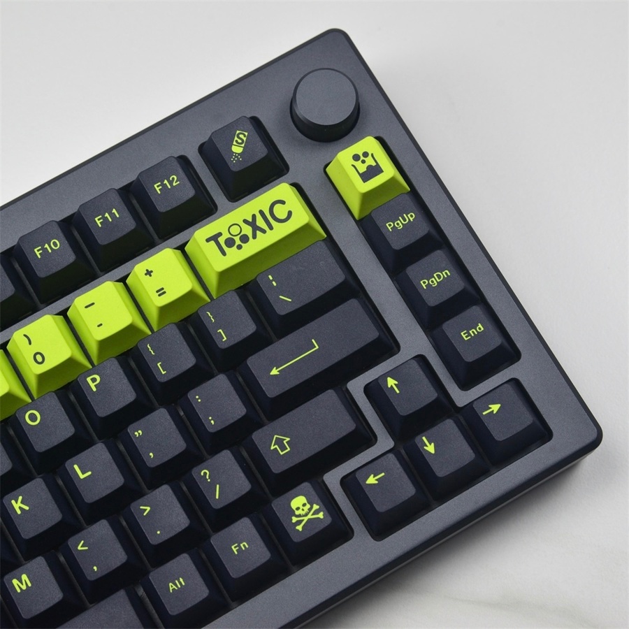 129 คีย์ GMK Toxic Keycaps Cherry Profile PBT DYE-SUB เชิงกล คีย์บอร์ด ...