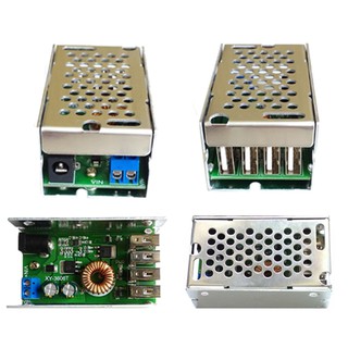 dc - dc โมดูลพาวเวอร์ซัพพลาย 24v/12v to 5 v 5a converter สํารอง lm 2596 s