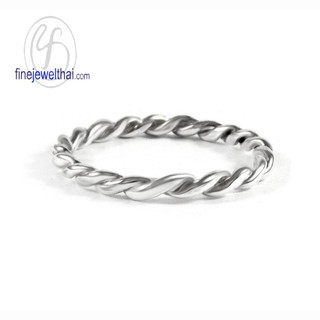 Finejewelthai แหวนทองคำขาว-แหวนหมั้น-แหวนแต่งงาน-White Gold-Wedding-Ring - R123200