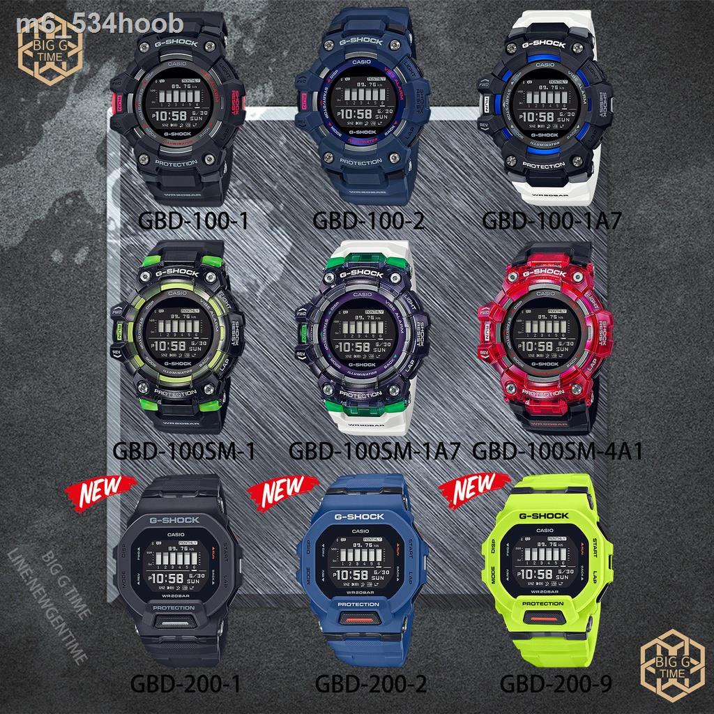 ۞△◐ใหม่ล่าสุด! นาฬิกาผู้ชาย Casio G-Shock Smart watch GBD-100/GBD-100SM/GBD-200 ของแท้ รับประกัน 1 ปี