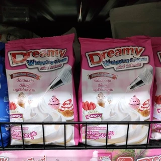 ผงวิปปิ้งครีม ชนิดหวาน ตราดรีมมี่ 500 กรัม