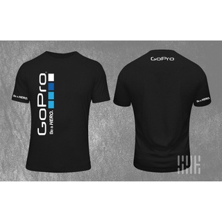 เสื้อยืดโอเวอร์ไซส์GILDAN เสื้อยืดแฟชั่นผู้ชายเสื้อยืดพิมพ์ลาย Gopro Be A Hero กล้องแอคชั่นกีฬาS-3XL