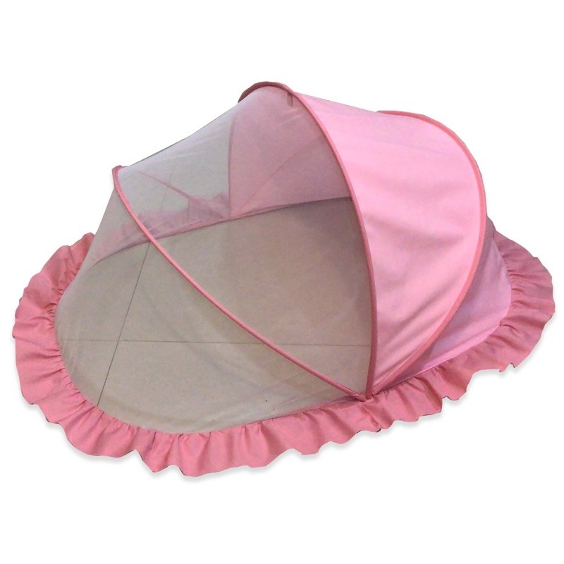 Palm&Pond ผลิตในไทย พร้อมส่ง มุ้งครอบเด็ก มุ้งครอบ มุ้งกันยุง มุ้งกันแมลง พับเก็บง่าย  พกพาสะดวก มีทั้งทรงรีและทรงเหลี่ย - รูปที่ 3