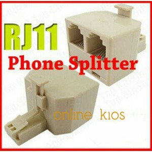 SPLITTER RJ11 2 รู - ขั้วต่อโทรศัพท์