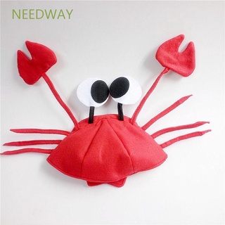 Needway กุ้งล็อบสเตอร์หมวกปูสีแดงสําหรับปาร์ตี้ฮาโลวีน / หลากสีสัน