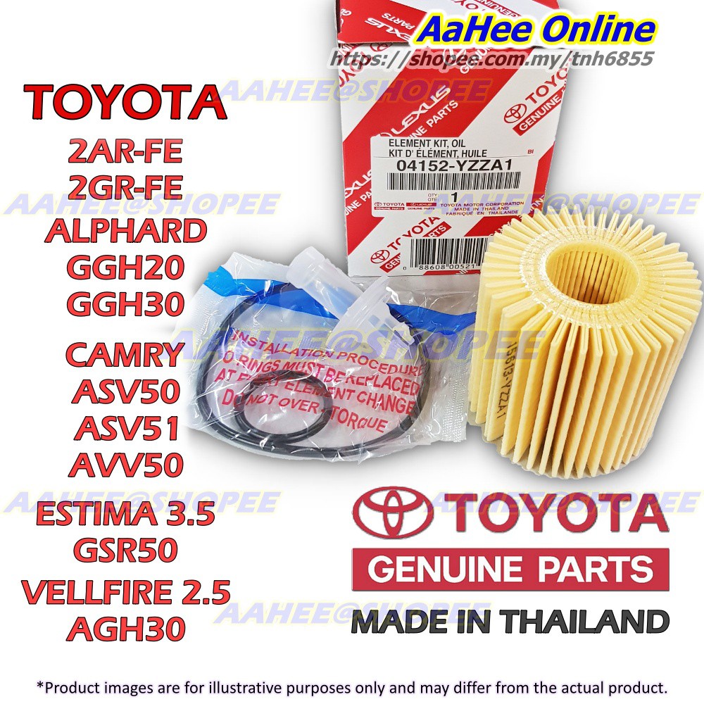 04152-YZZA1 กรองน้ํามันเครื่องสําหรับ ALPHARD CAMRY ESTIMA VELLFIRE 2.5/3.5 ชิ้นส่วนโตโยต้า