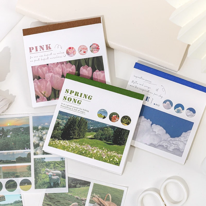 Journamm สติกเกอร์ ลายสุนทรียศาสตร์ DIY สําหรับตกแต่งสมุดอัลบั้ม เครื่องเขียน 40 ชิ้น ต่อแพ็ค