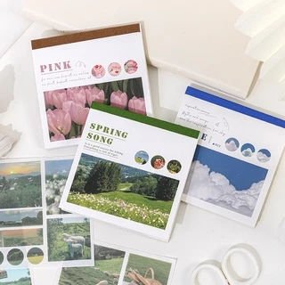 Journamm สติกเกอร์ ลายสุนทรียศาสตร์ DIY สําหรับตกแต่งสมุดอัลบั้ม เครื่องเขียน 40 ชิ้น ต่อแพ็ค