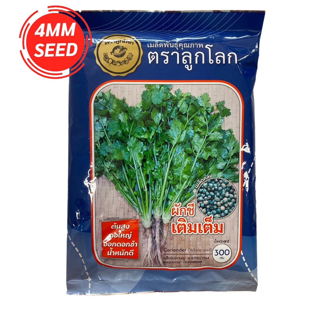 เมล็ดพันธุ์ ผักชี เติมเต็ม #เมล็ดกลม ขนาด 300 กรัม