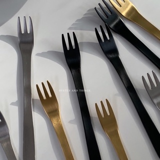 simple dessert fork (304 stainless steel) | ส้อมทานขนมมินิมอล |Oyster and Things.